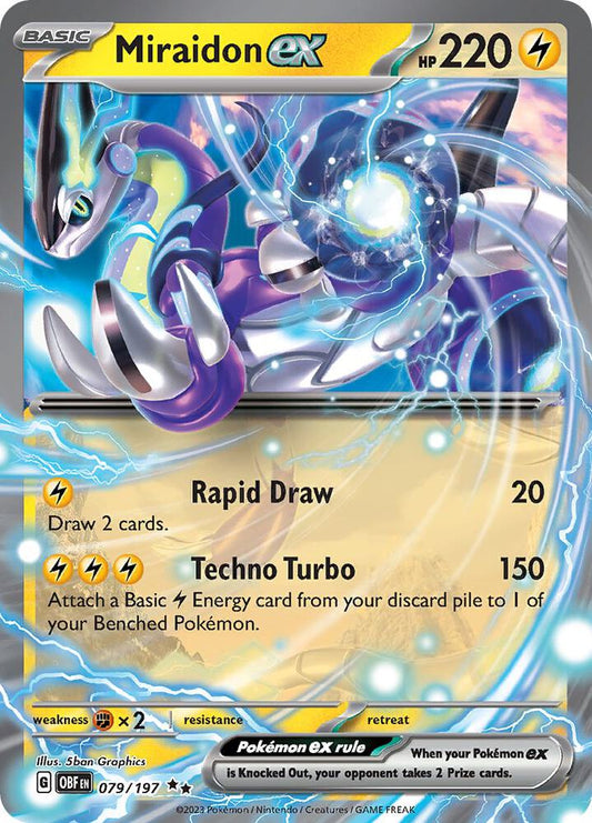 Pokemon Miraidon ex 79/197 Obsidian Flames