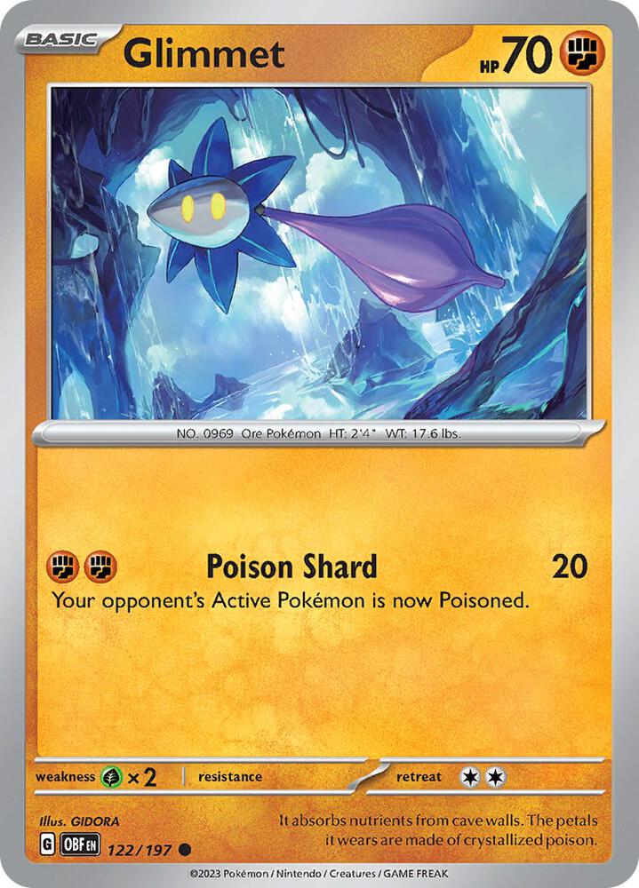 Pokemon Glimmet 122/197 Obsidian Flames