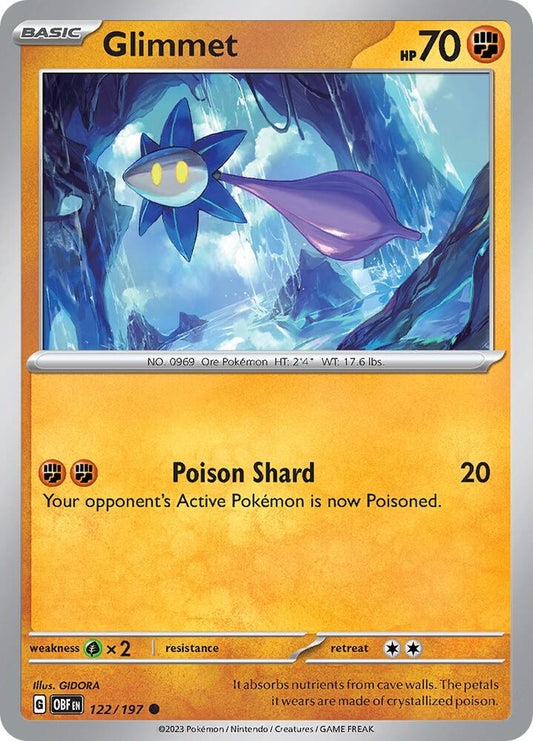 Pokemon Glimmet 122/197 Obsidian Flames