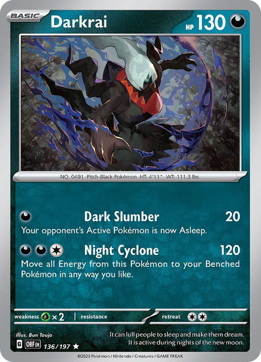 Pokemon Darkrai 136/197 Obsidian Flames