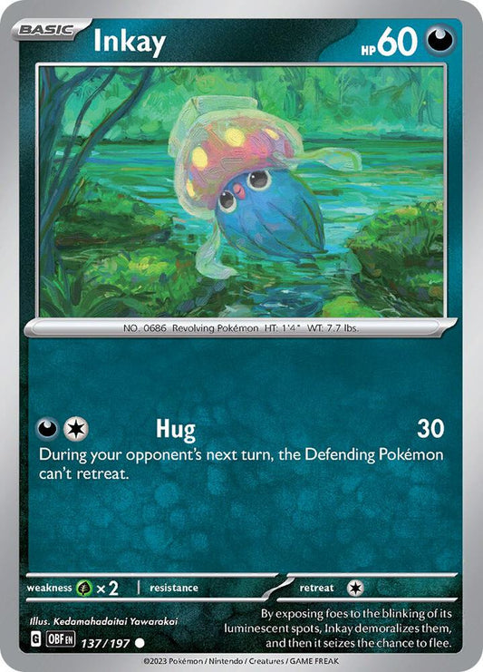 Pokemon Inkay 137/197 Obsidian Flames