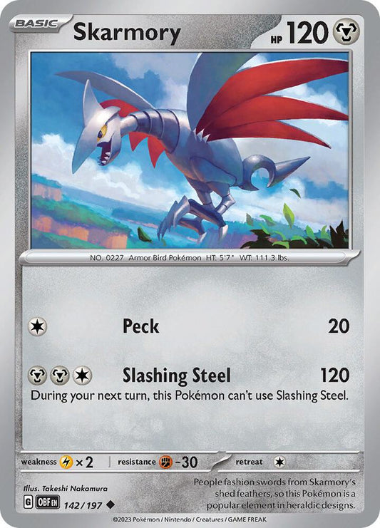 Pokemon Skarmory 142/197 Obsidian Flames