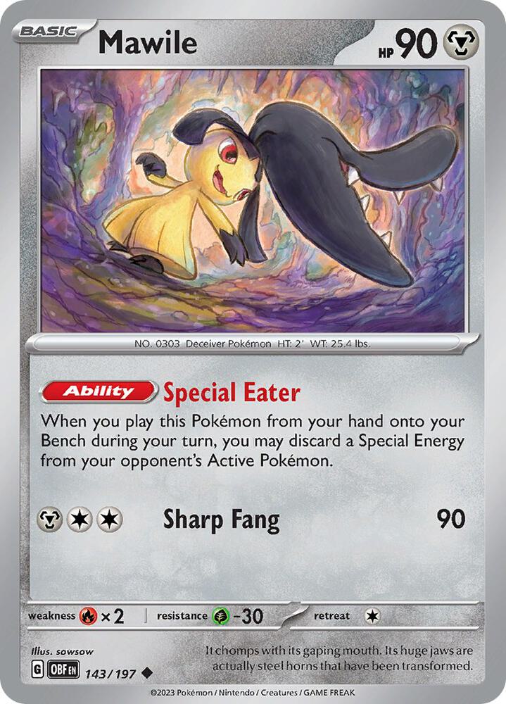 Pokemon Mawile 143/197 Obsidian Flames