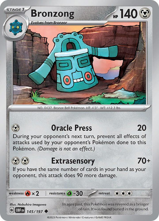 Pokemon Bronzong 145/197 Obsidian Flames