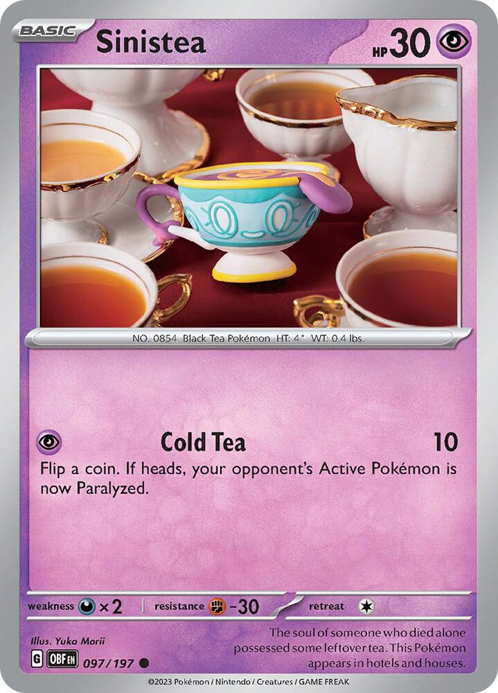 Pokemon Sinistea 97/197 Obsidian Flames