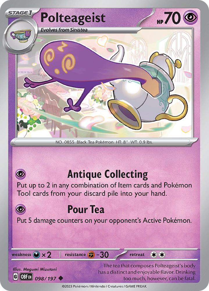 Pokemon Polteageist 98/197 Obsidian Flames