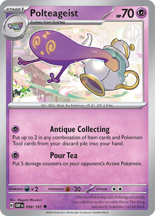 Pokemon Polteageist 98/197 Obsidian Flames