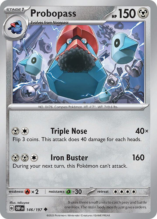 Pokemon Probopass 146/197 Obsidian Flames