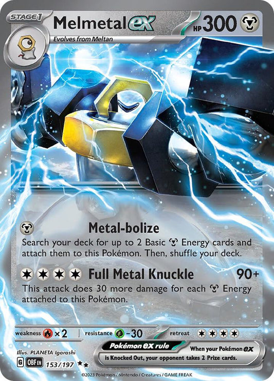 Pokemon Melmetal ex 153/197 Obsidian Flames