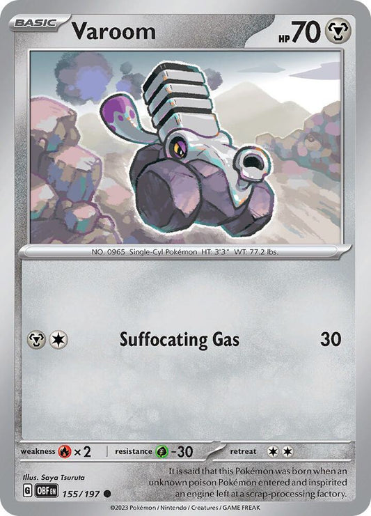 Pokemon Varoom 155/197 Obsidian Flames