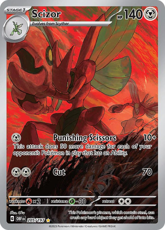 Pokemon Scizor 205/197 Obsidian Flames