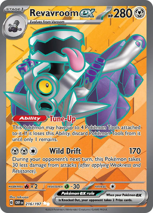 Pokemon Revavroom ex 216/197 Obsidian Flames