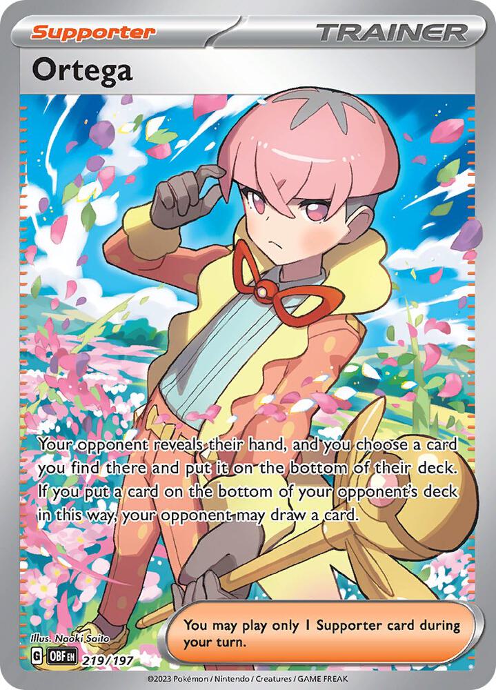 Pokemon Ortega 219/197 Obsidian Flames