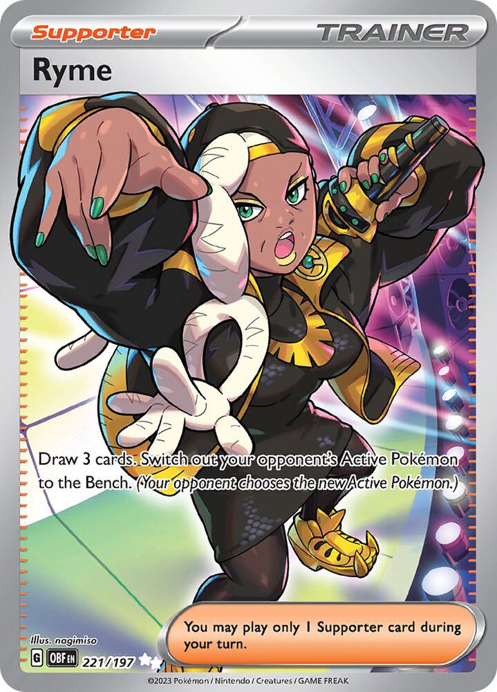 Pokemon Ryme 221/197 Obsidian Flames