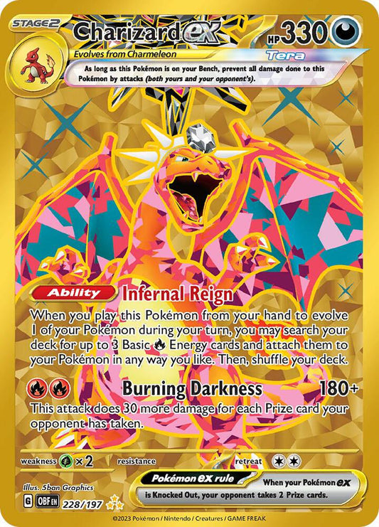 Pokemon Charizard ex 228/197 Obsidian Flames