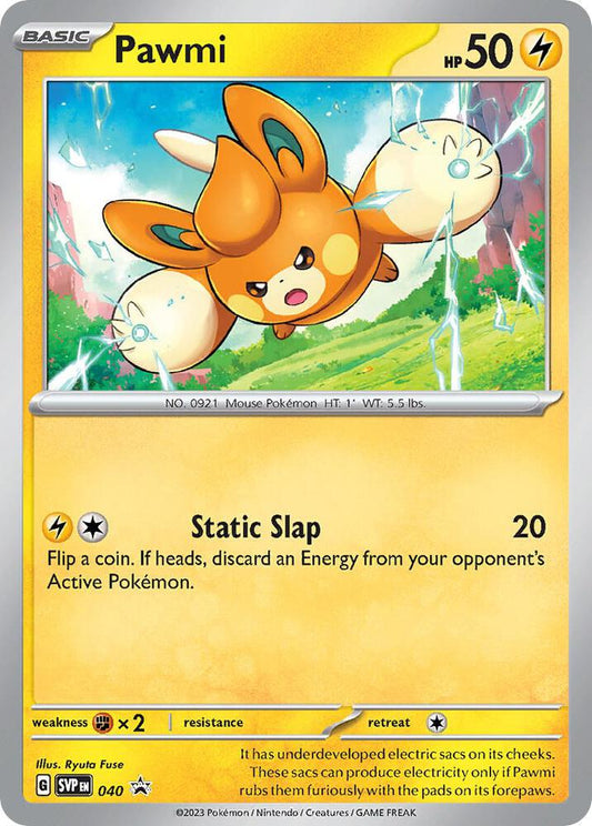 Pokemon Pawmi 40 SVP Black Star Promos