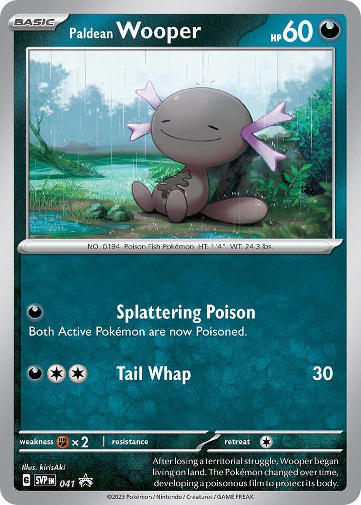 Pokemon Paldean Wooper 41 SVP Black Star Promos