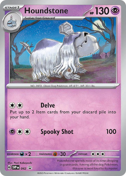 Pokemon Houndstone 42 SVP Black Star Promos