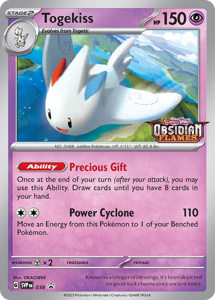 Pokemon Togekiss 38 SVP Black Star Promos