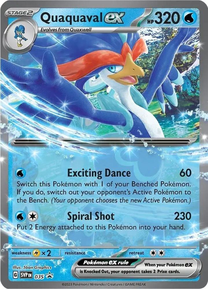 Pokemon Quaquaval ex 35 SVP Black Star Promos