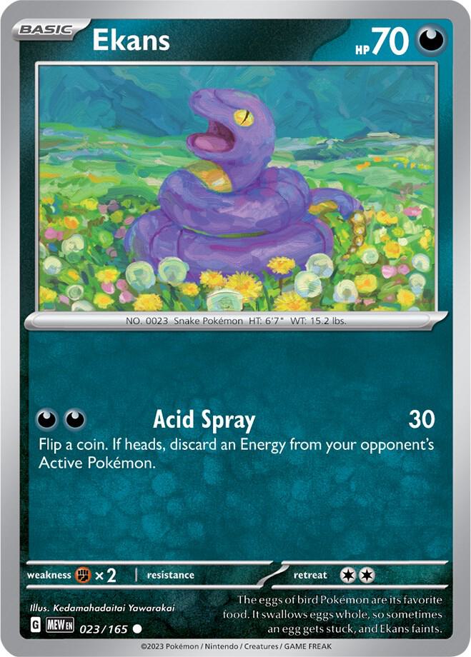Pokemon Ekans 23/165 151