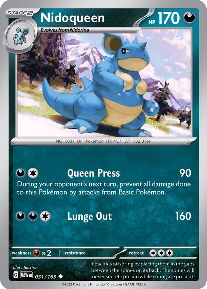 Pokemon Nidoqueen 31/165 151