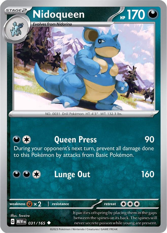 Pokemon Nidoqueen 31/165 151