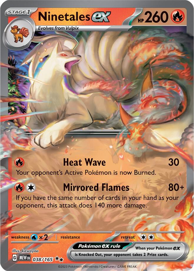 Pokemon Ninetales ex 38/165 151
