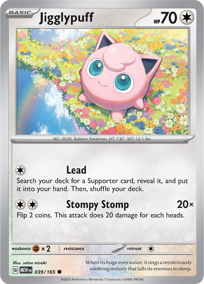 Pokemon Jigglypuff 39/165 151