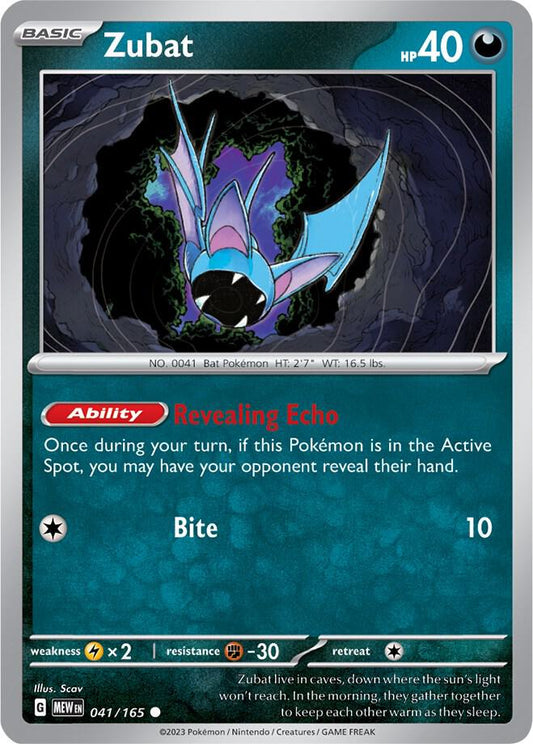 Pokemon Zubat 41/165 151