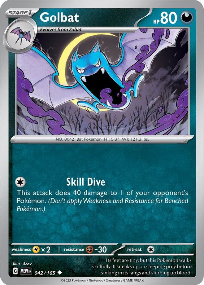 Pokemon Golbat 42/165 151