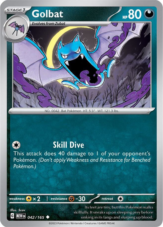 Pokemon Golbat 42/165 151