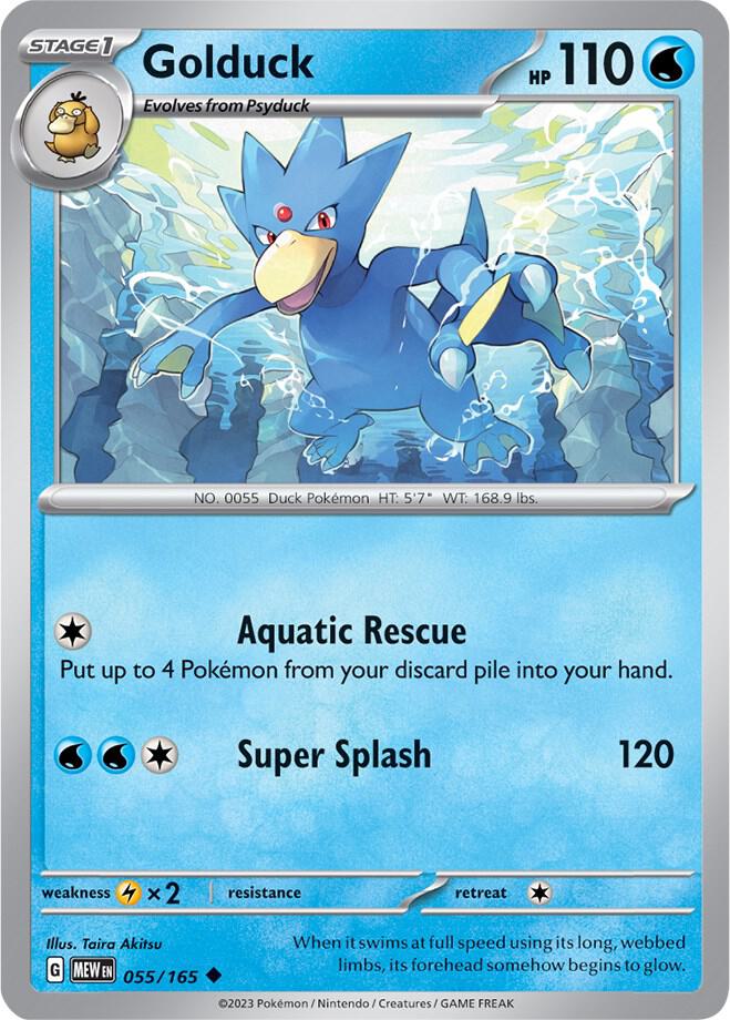 Pokemon Golduck 55/165 151