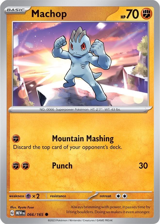Pokemon Machop 66/165 151
