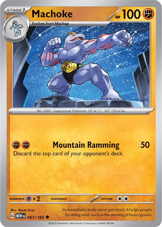 Pokemon Machoke 67/165 151