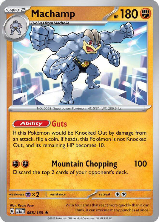 Pokemon Machamp 68/165 151