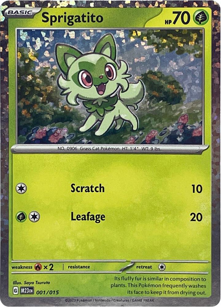 Pokemon Sprigatito 1/15 McDonald's Collection 2023
