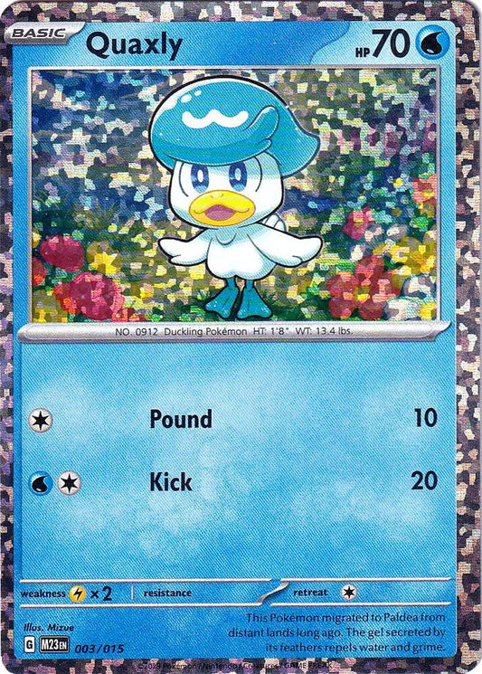 Pokemon Quaxly 3/15 McDonald's Collection 2023
