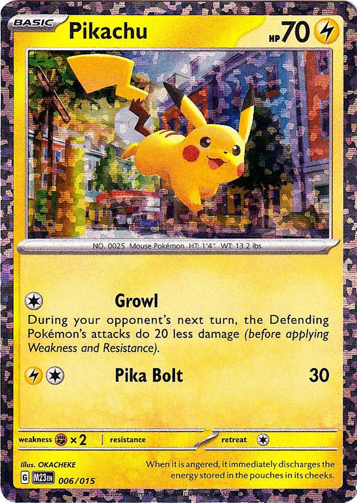 Pokemon Pikachu 6/15 McDonald's Collection 2023