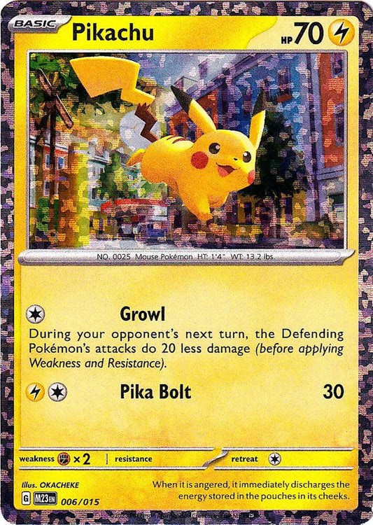 Pokemon Pikachu 6/15 McDonald's Collection 2023