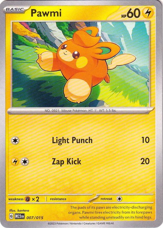 Pokemon Pawmi 7/15 McDonald's Collection 2023