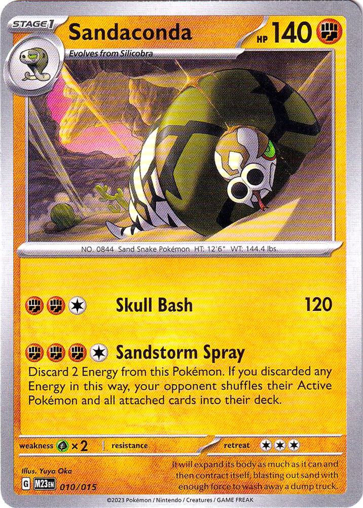Pokemon Sandaconda 10/15 McDonald's Collection 2023