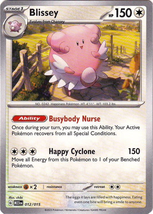 Pokemon Blissey 12/15 McDonald's Collection 2023