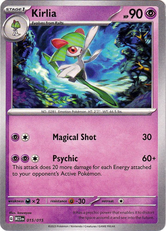 Pokemon Kirlia 15/15 McDonald's Collection 2023