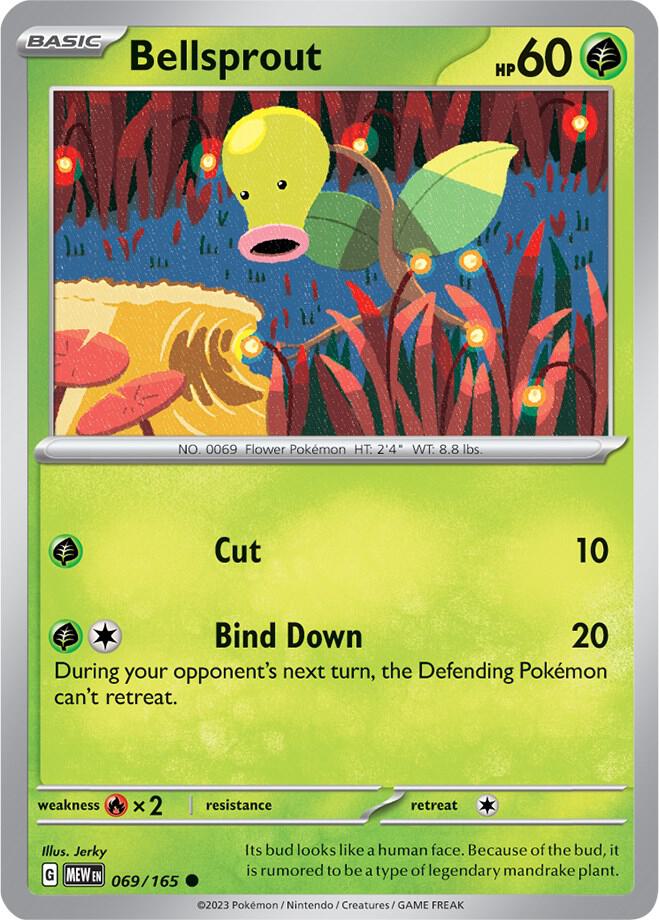 Pokemon Bellsprout 69/165 151
