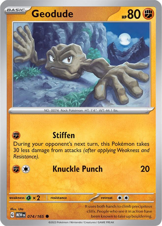 Pokemon Geodude 74/165 151