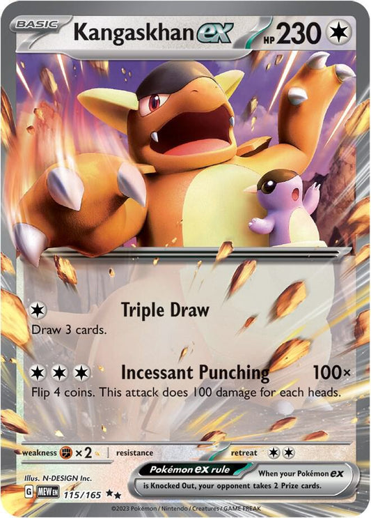 Pokemon Kangaskhan ex 115/165 151