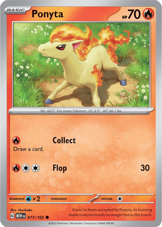Pokemon Ponyta 77/165 151