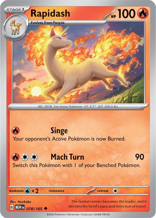 Pokemon Rapidash 78/165 151