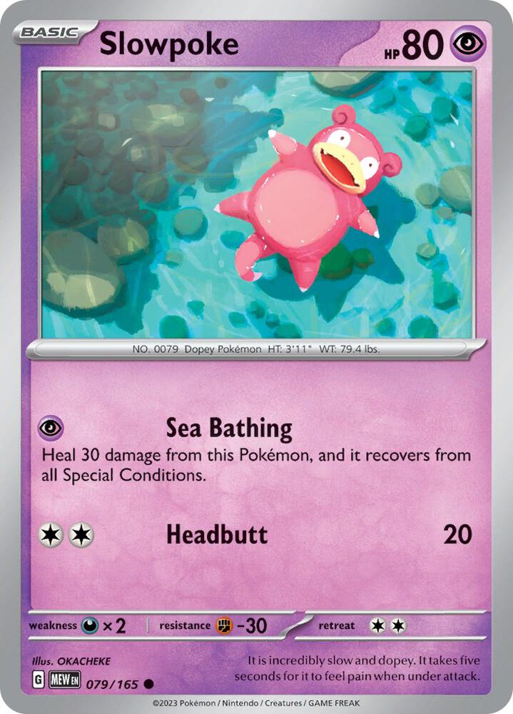 Pokemon Slowpoke 79/165 151